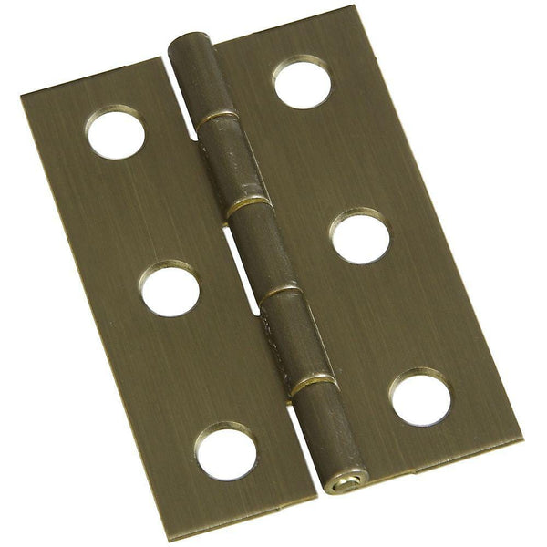 20Pcs Mini Brass Hinges, 1/4in 4 Hole, Folding Small Hinge, with Screws,  for Doll Houses Cabinets (Gold)