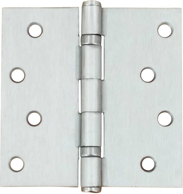 Bulk Door Hinges 4" Inch Square Ball Bearing Satin Nickel or Oil