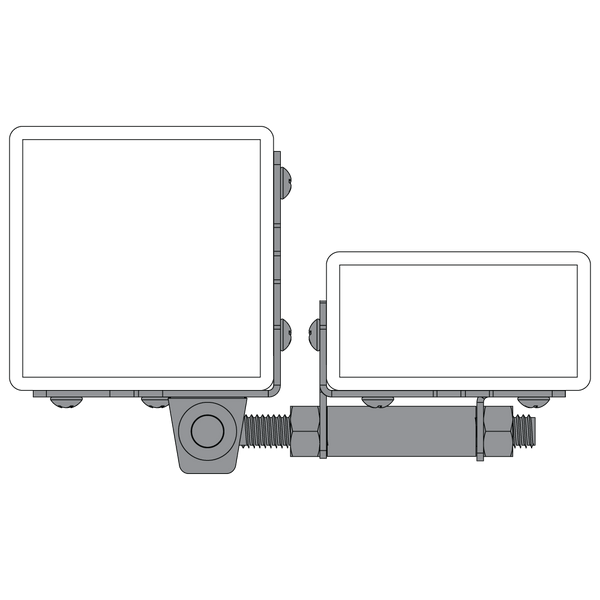 Black Stainless Steel Adjustable Gate Hinge - No Spring - For Gate Gap ...