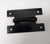 Flat Steel Flush H-Hinge - Semi-Gloss Black Finish - Multiple Sizes Available - 2 Pack