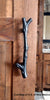 Large Tree Branch Barn Door Handle and Matching Textured Flush Pull - Multiple Finishes Available - Sold as Set