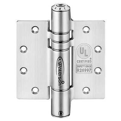 Mechanical Adjustable Self Closing Hinge - 5” x 5” - Fire-rated Stainless Steel - Full Mortise - For 1-3/4" - 2-1/2" Thick Doors up to 260 lbs. - 3 Pack