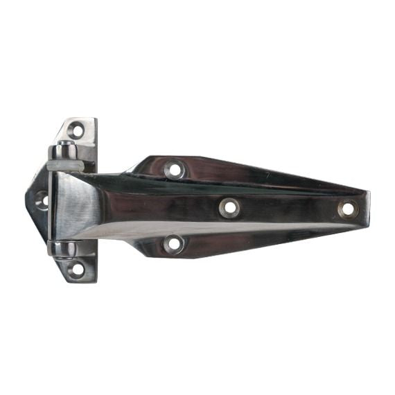 Refrigeration Hinges - 6-3/32" Inch - Multiple Offsets Available - 304 Stainless Steel - Polished Finish - Sold Individually