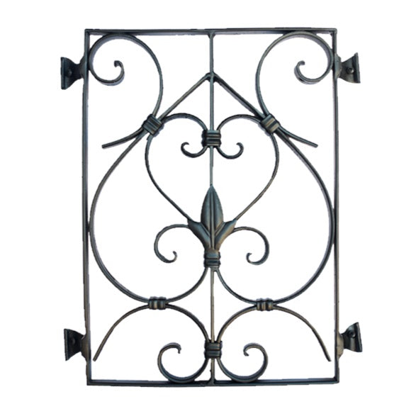 Door And Gate Grilles - Deco Filigree Door And Gate Grille - 14" Inch X 13" Inch - Multiple Finishes Available - Sold Individually