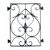 Deco Filigree Door and Gate Grille - 14" Inch x 13" Inch - Multiple Finishes Available - Sold Individually