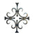 Door And Gate Grilles - Deco Fleur-de-lis Door And Gate Grille - 15" Inch X 12" Inch - Multiple Finishes Available - Sold Individually