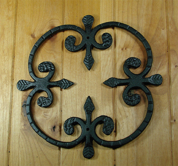 Decorative Door and Gate Grille #1 - 10" Inch x 10" Inch - Multiple Finishes Available - Sold Individually