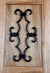 Decorative Door and Gate Grille #3 - Scroll Design - 6-3/4" Inch x 12-3/8" Inch - Black Powder Coat Finish - Sold Individually