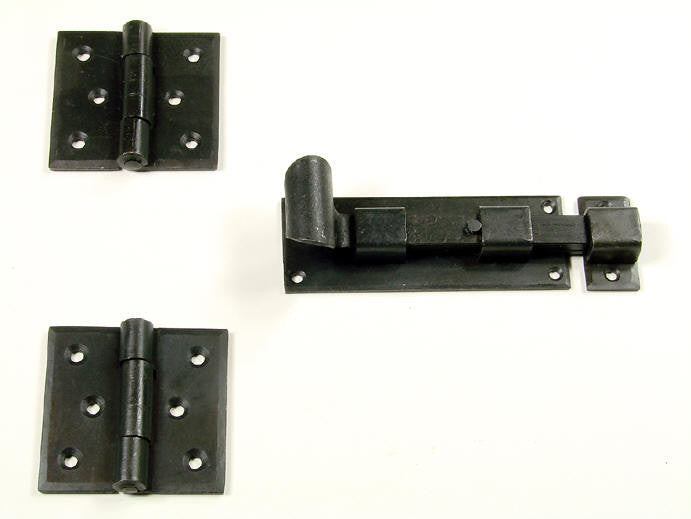 Door and Gate Grille Door Mounting Kit #1 - Black Finish - Sold as Set