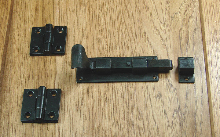 Door and Gate Grille Door Mounting Kit #1-A - Black Finish - Sold as Set