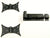 Door and Gate Grille Door Mounting Kit #3 - Black Finish - Sold as Set