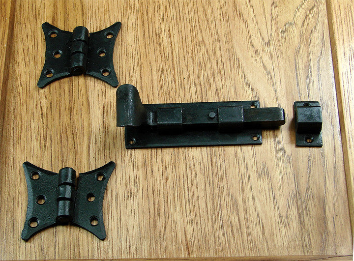 Door and Gate Grille Door Mounting Kit #3-A - Black Finish - Sold as Set