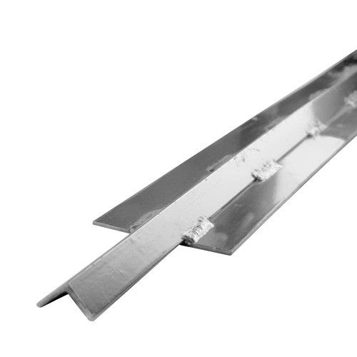 Galvanized Steel V-Track - 19 Feet - 1" Angle - 4" Flat - Sold Individually