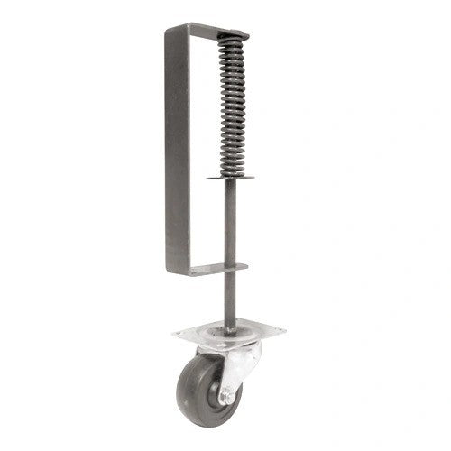 Gate Wheels - Heavy Duty Gate Spring Roller - 16" Inch Height - Mill Finish - Sold Individually