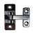 Refrigeration Hinges - Economy Zinc Die-Cast - 5/16" Inch Offset - Chrome Finish - Sold Individually