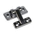 Refrigeration Hinges - Economy Zinc Die-Cast - 5/16" Inch Offset - Chrome Finish - Sold Individually