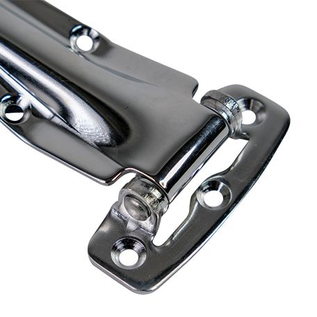 Refrigerator Door Hinges - Refrigeration Hinges - Zinc Die-Cast - Flush - Chrome Finish - Sold Individually