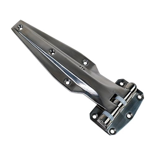 Refrigeration Hinges - Heavy Duty - 11-9/16" Inch - Multiple Offsets Available - 304 Stainless Steel - Polished Finish - Sold Individually