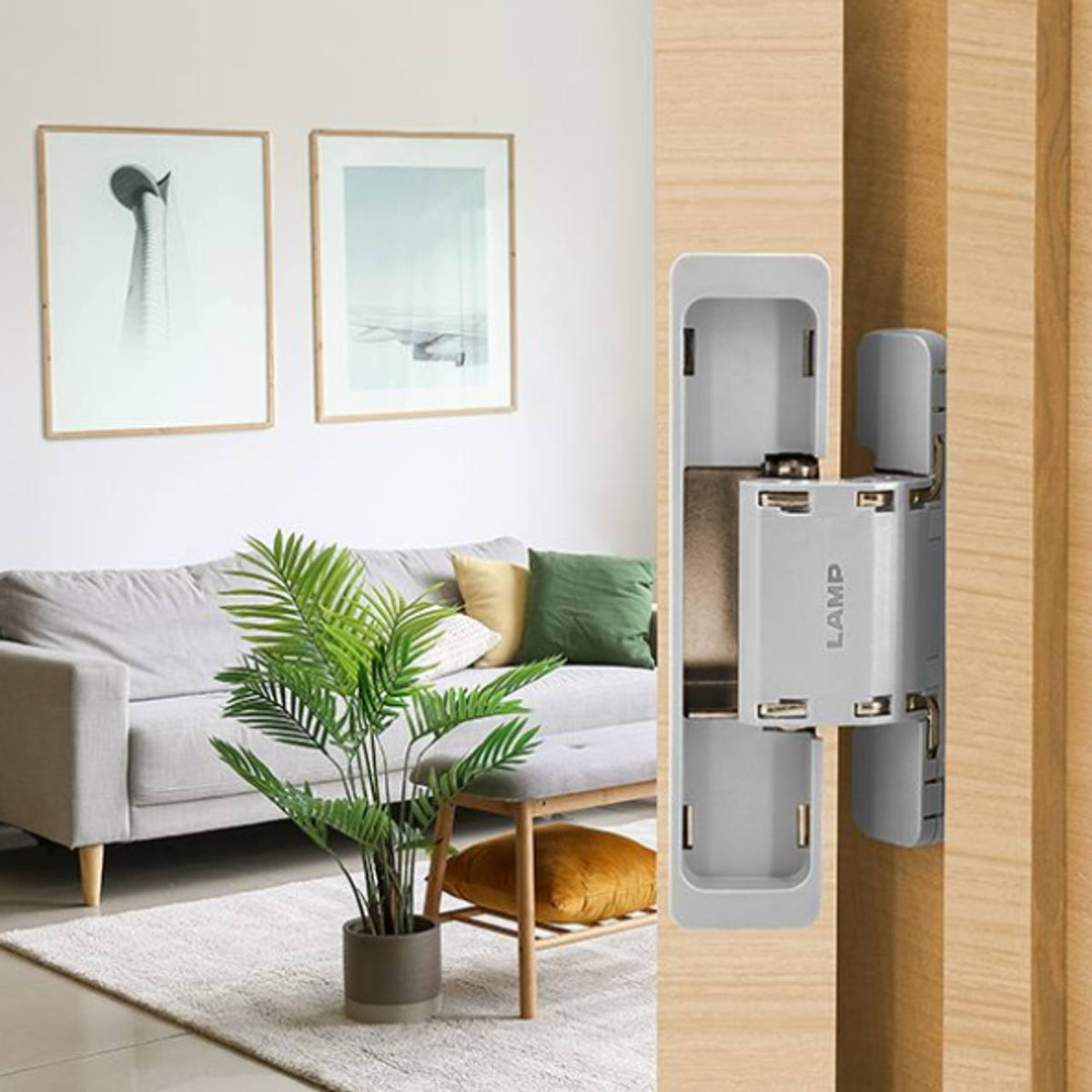 Concealed Door Hinges - Three-Way Adjustable Concealed Door Hinge - Surface Mount - Multiple Finishes Available - Sold Individually