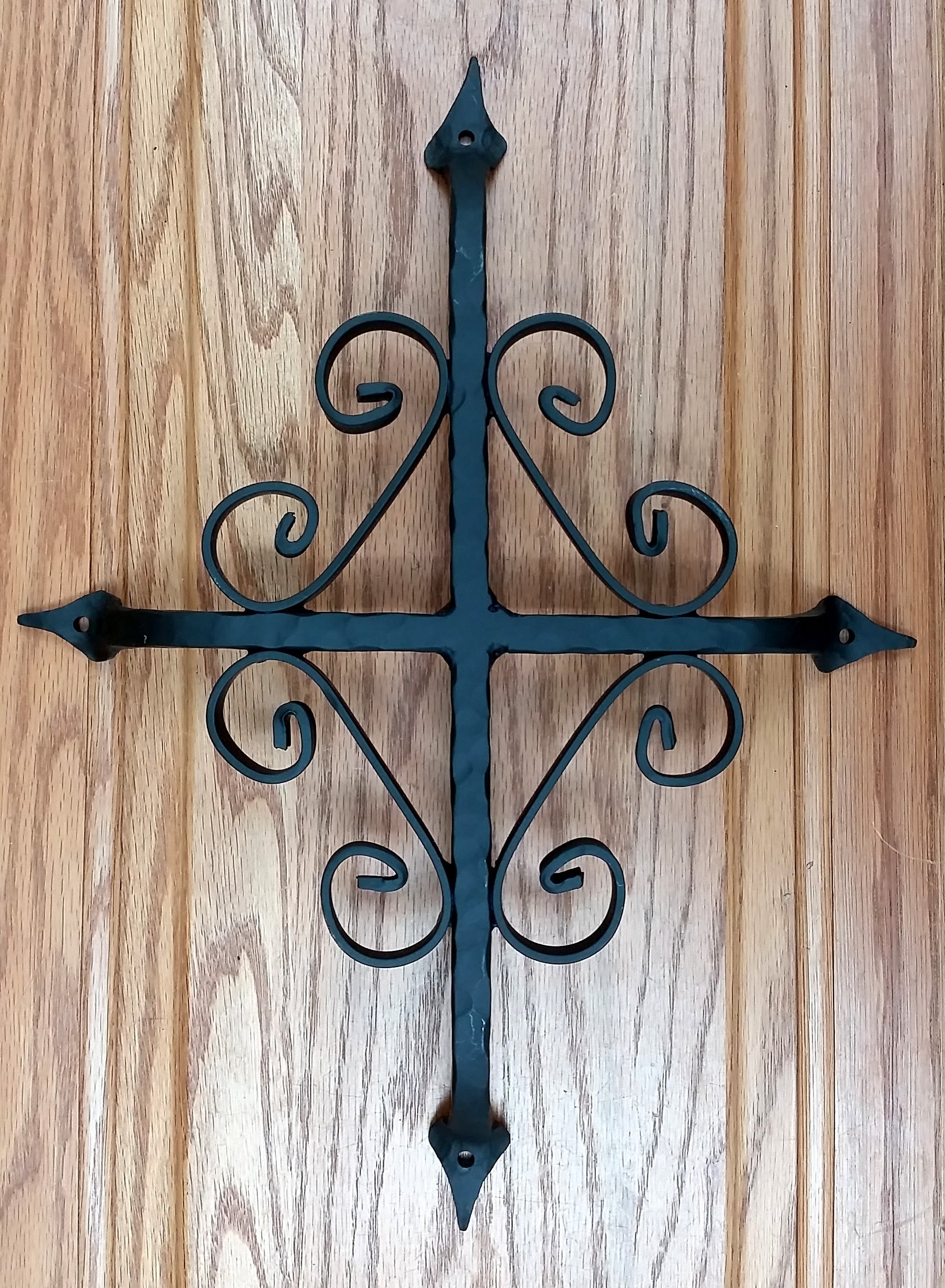 St. Augustine Door and Gate Grille - 12" Inch x 14" Inch - Black Powder Coat Finish - Sold Individually