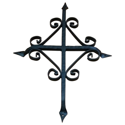 St. Augustine Door and Gate Grille - 12" Inch x 16" Inch - Black Powder Coat Finish - Sold Individually