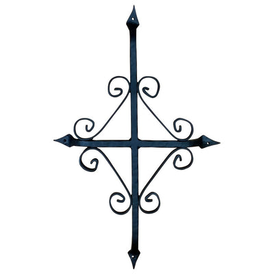 St. Augustine Door and Gate Grille - 12" Inch x 16" Inch - Black Powder Coat Finish - Sold Individually