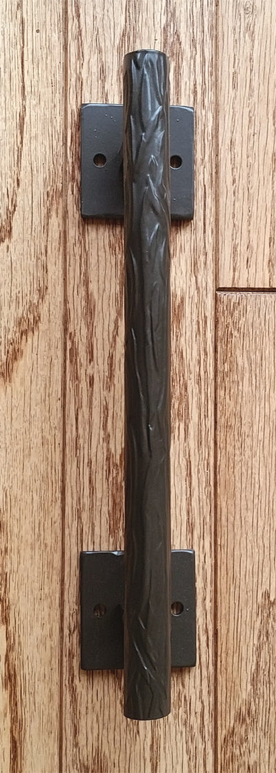 Tree Branch Door Pull #2 - 12" Inch - 2 Mount Plates - Multiple Finishes Available - Sold Individually