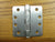 Clearance - 4" X 4" With 1/4" Radius Corners Satin Chrome Commercial Ball Bearing Hinges - Sold In Pairs