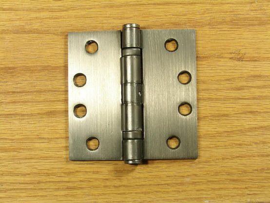 Clearance-Commercial Ball Bearing Door Hinges - 4" Inches Square - Multiple Finishes - Sold In Pairs