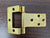 Clearance - Bifold Flat Flush Hinges For Overlay Doors - Non Mortise - 2" Inches - High Quality Steel - Polished Brass - Sold Individually