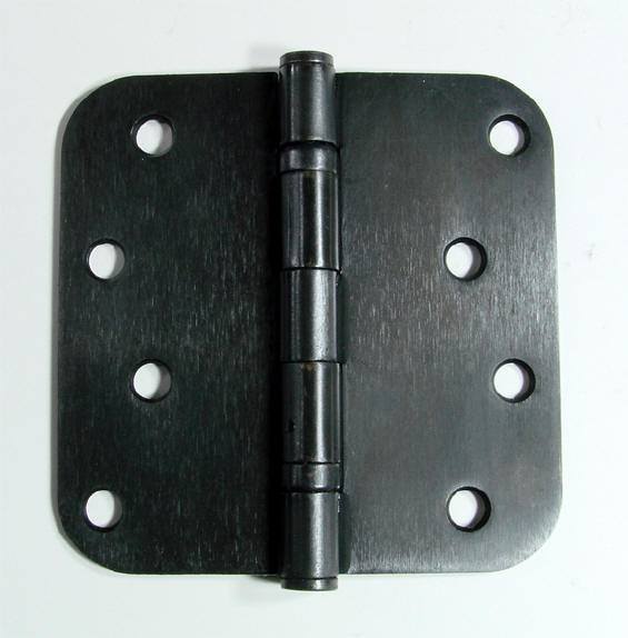 Clearance-4" X 4" Ball Bearing Hinge Square Corner With 5/8" Radius Corner Oil Rubbed Bronze Finish - Sold As Pairs