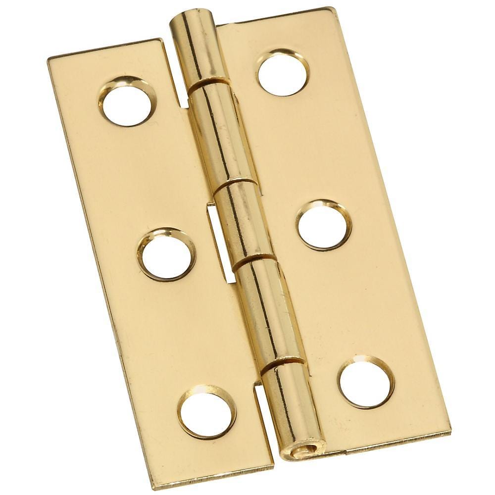 2 x 1-3/16 Small Medium Hinges - Solid Brass - 2 Pack - HingeOutlet