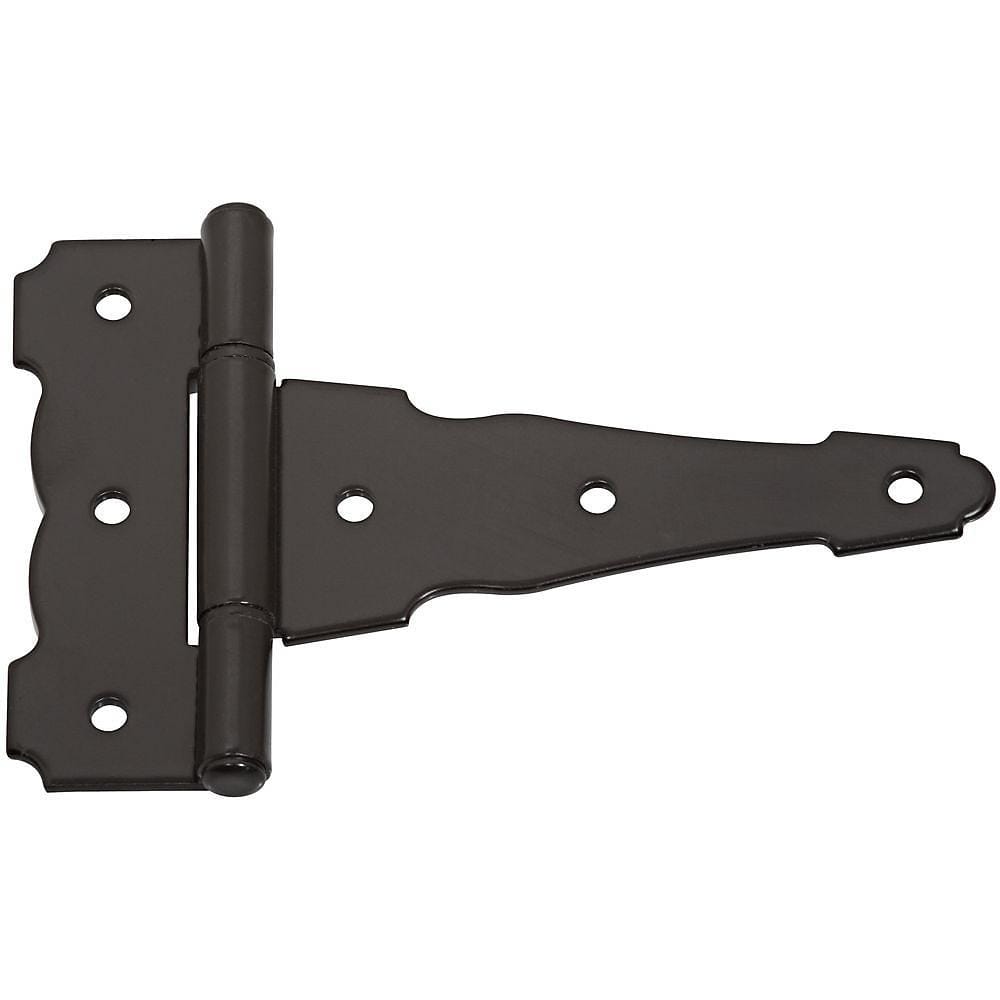 Decorative T Hinges - Black - 8 to 10 Inches - 2 Pack - HingeOutlet